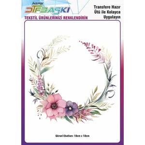 F17 Ajans Ütü ile Yapışan Supla Tekstil Transfer Dtf Baskı