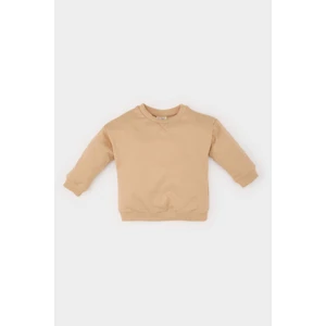 Erkek Bebek Bisiklet Yaka İçi Yumuşak Tüylü Basic Düz Sweatshirt E5279A524WN