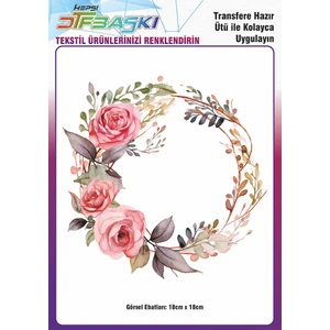 F17 Ajans Ütü ile Yapışan Supla Tekstil Transfer Dtf Baskı