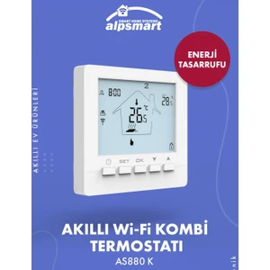 As880K Wifi Akıllı Uzaktan Kombi Kontrol Ünitesi (Kablolu) Tuya Uyumlu 