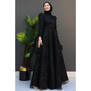 Giza Store Selver Tesettür Abiye Mavi