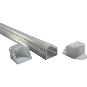 Dora Led Lineer Alüminyum Boş Kasa Profil - LED Bar Boş Kasa Şeffaf Cam 1 metre