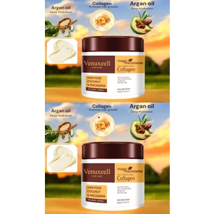 Maca Love Hair Repair Argan Keratin Collagen Onarıcı Saç Maskesi 2'li Set