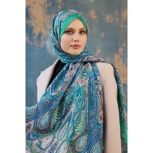 Şal Desen Vual Şal Benetton Vual Ipek Şal -  9801-13