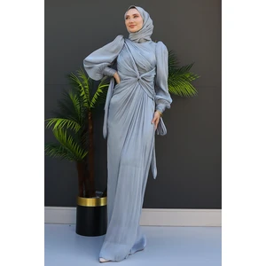 Giza Store Orkide Ipek Abiye Bordo