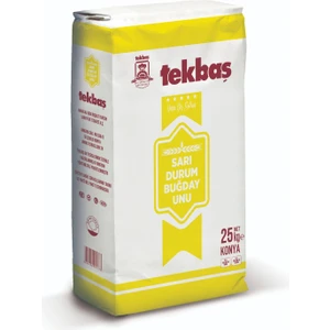 Un Sarı Durum Buğday Unu 25 kg Makarnalık Eriştelik Un