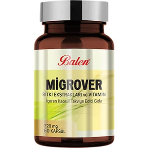 Migrover Bitki Ekstraktları ve Vitamin İçeren Kapsül