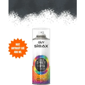 Akrilik Sprey Boya Mat Antrasit Gri 400 ml