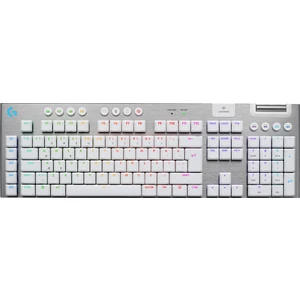 G915 x Lıghtspeed Düşük Profilli Rgb Aydınlatmalı Gl Brown Pc/mac Için Kablosuz Ingilizce Q Mekanik Oyun Klavyesi, Beyaz
