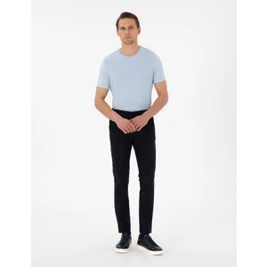 Pierre Cardin Erkek Lacivert Slim Esnek Jogger Fit Kanvas Pantolon 50305839-Vr033