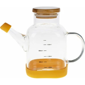 Yağlık Borosilikat Bambu Kapaklı 550 Ml