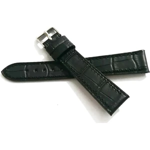 Fado&her Saate Uyumlu Hakiki  Deri Saat Kordonu 18   mm  (41) Siyah