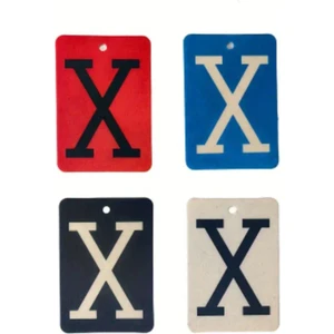 Uzun Ömürlü Araba Hava Ferahlatıcısı - x Harf Tasarımı, 4 Renk, Araçlar & Karavanlar Için Kağıt