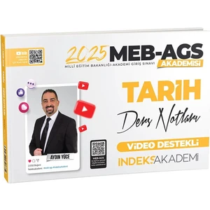 İndeks Akademi Yayıncılık 2025 MEB AGS Tarih Video Ders Notu- Aydın Yüce