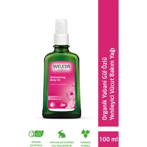 Organik Yabani Gül Özlü Yenileyici Vücut Bakım Yağı 100ml