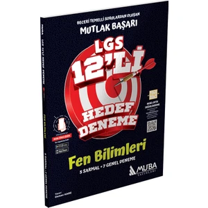 Muba Yayınları 8. Sınıf LGS Fen Bilimleri 12 Li Hedef Deneme