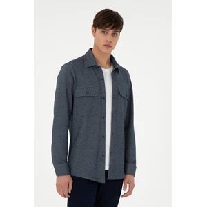 U.S. Polo Assn. Erkek Lacivert Gömlek Örme 50299645-VR033