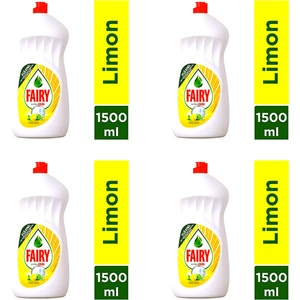 Faıry Sıvı Bulaşık Deterjanı Lımon 1500ML x 4 Adet