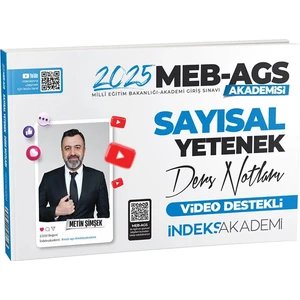 İndeks Akademi Yayıncılık 2025 MEB AGS Sayısal Yetenek Video Ders Notları