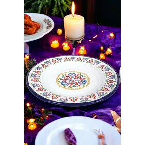 İnci Emaye 30 Cm Emaye Yemek Tabağı Tabak