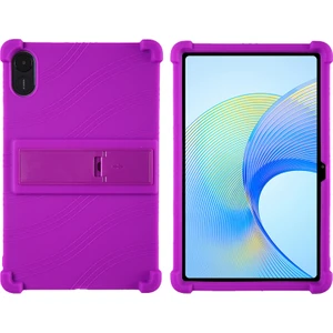 Digital Computer Home Honor Pad X9 ELN-W09 Yumuşak Silikon Tablet Kılıfı Pc Kickstand Koruyucu Tablet Kapağı-Mor (Yurt Dışından)