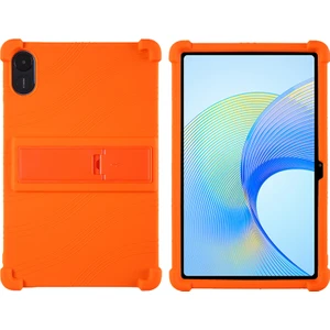 Digital Computer Home Honor Pad X9 ELN-W09 Yumuşak Silikon Tablet Kılıfı Pc Kickstand Koruyucu Tablet Kapağı-Turuncu (Yurt Dışından)
