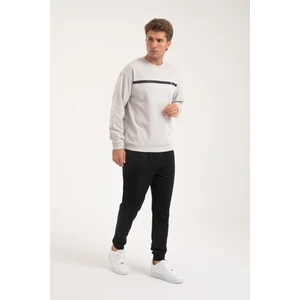 Erkek Baskılı Interlok Kumaş Sweatshirt