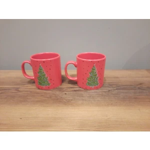 2 Li Kupa 10 cm Yılbaşı / Yeni Yıl / Çam Ağacı