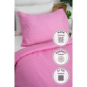 Vega Pamuklu Ranforce Tek Kişilik Nevresim Seti - Pembe