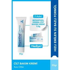 Derma Cilt Bakım Kremi 30 G 3 Adet Cilt Bakım Kremi 3.5 G