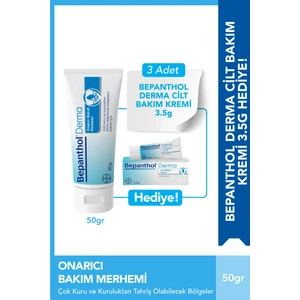 Derma Onarıcı Bakım Merhemi 50 G 3 Adet Cilt Bakım Kremi 3.5 G