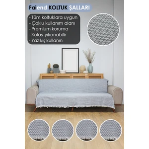home Koltuk Örtüsü 160X 210 Cm Kanepe Çekyat Divan Berjer Örtüsü Pamuklu Yıkanabilir Sade Şal