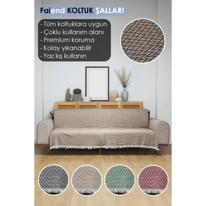 home Koltuk Örtüsü 160X 210 Cm Kanepe Çekyat Divan Berjer Örtüsü Pamuklu Yıkanabilir Sade Şal