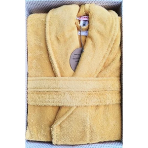 Pamuk Colourist Şal Yaka Bornoz  x l Beden Gold