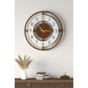 Dekoratif Yeni Modern Mintaka Ahşap Duvar Saati 48 cm