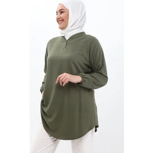 Dokuma Viskon Yumuşak Rahat Kumaş Desenli Tunik