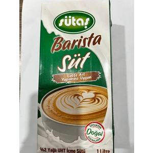 Barista Süt Latte Art Yapımına Uygun 1 Litre* 4 Adet