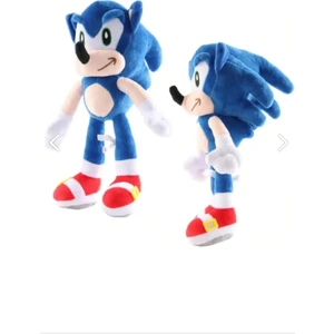 (53CM ) Mavi Dev Sonic Boom Büyük Boy Kirpi Sonic Peluş Oyuncak