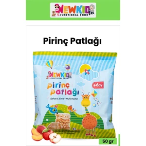 Pirinç Patlağı Şeftali & Elma + B Vit. 50 gr