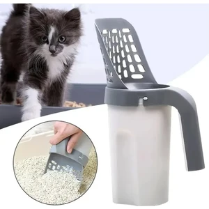 Yeni Nesil Elekli Poşet Hazneli Kedi Kumu Küreği