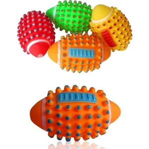 Renkli Kedi Köpek Isırma Topu Sesli