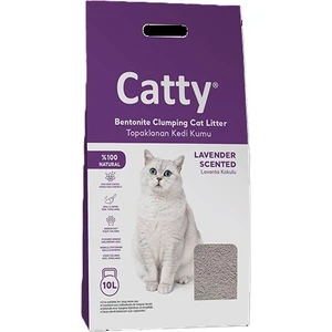 Lavanta Kokulu Bentonit Kedi Kumu 10 Lt - Mükemmel Topaklaşma ve Koku Kontrolü