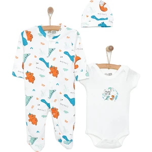 Erkek Tulum-Body-Şapka Erkek Bebek