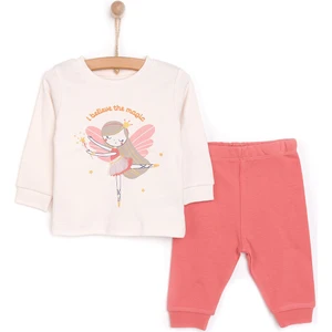 Hellobaby Balerin Bisisklet Yaka Pijama Takımı Kız Bebek