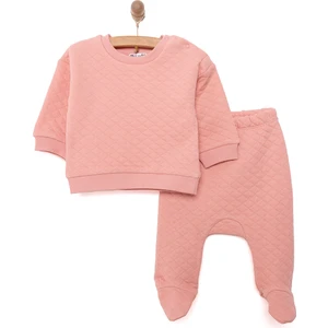 Hellobaby Yenidoğan Kapitone Sweatshirt-Patikli Alt 2li Takım Unisex