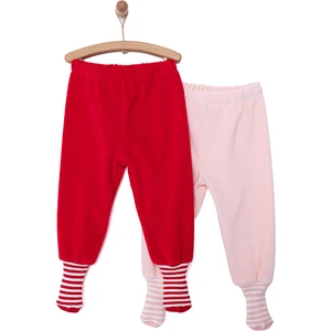 Hellobaby 2li Kadife Çoraplı Pantolon Kız Bebek