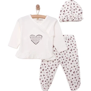 Hellobaby Kız Zıbın-Şapka-Patikli Alt Kız Bebek