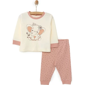 Hellobaby Fil Desen Bisisklet Yaka Pijama Takımı Kız Bebek