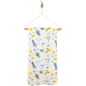 Little Dreams Uzay Desenli Erkek Müslin Battaniye Erkek Bebek