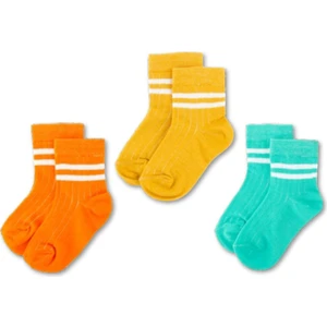 3'lü Pamuklu Çocuk Kolej Soket Çorap Bebek Unisex Kız Kadın Erkek Okul Çorabı, Beyaz Siyah Pembe